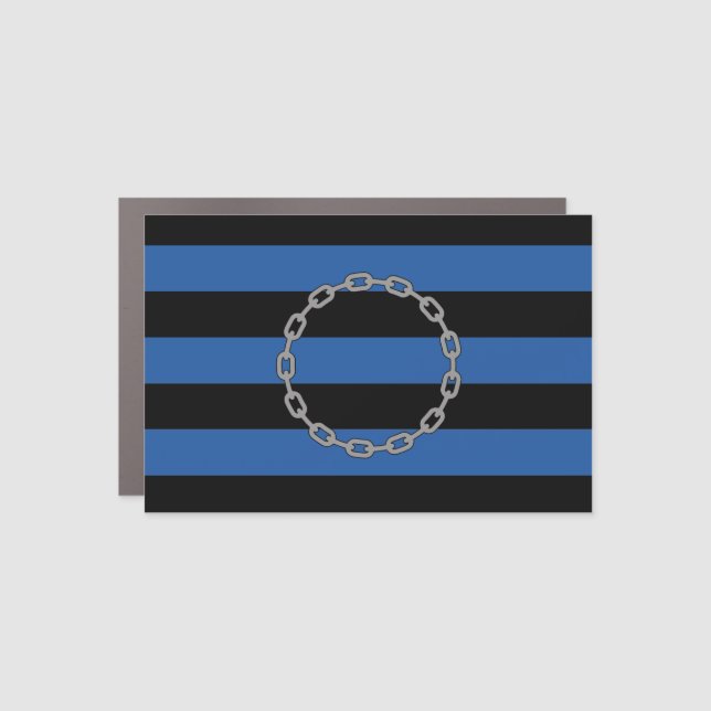 Slave Pride House Flag Car Magnet (Front)