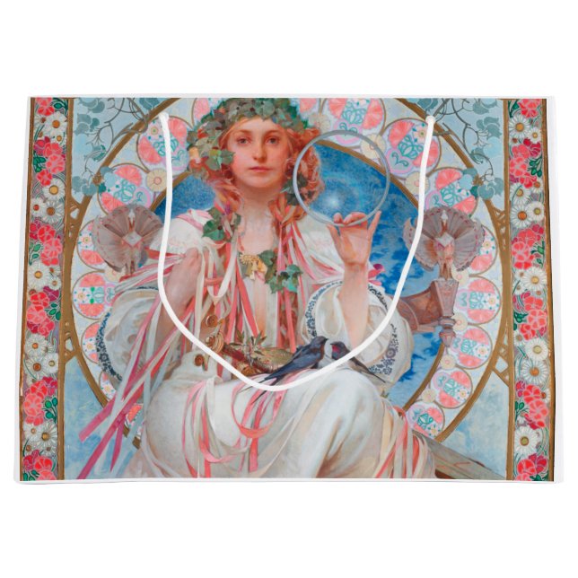 Slavia, Mucha Large Gift Bag (Front)