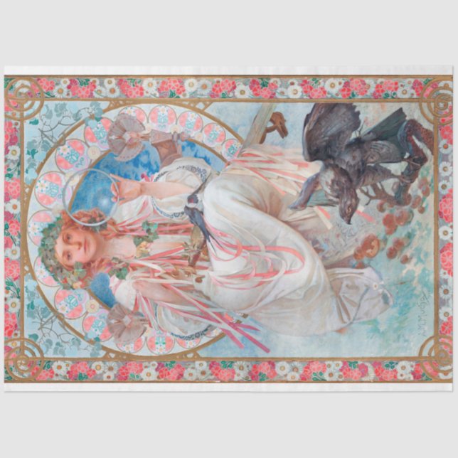 Slavia, Mucha Tissue Paper (Front)