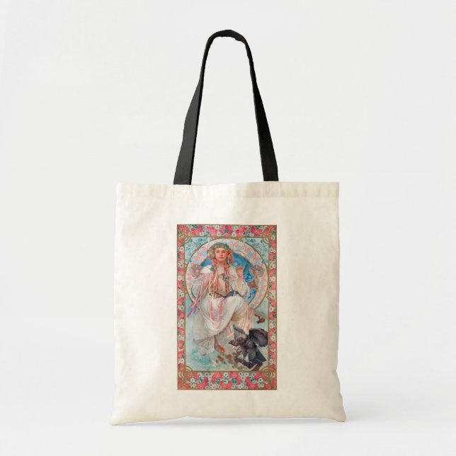 Slavia, Mucha Tote Bag (Front)