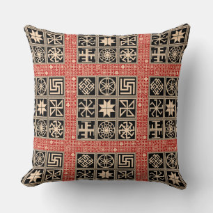 Slavic Amulet Tapestry Protective Throw Pillow