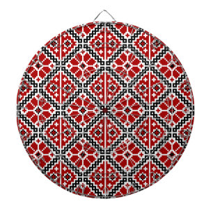 Slavic Ethnic Embroidery, Balkan Traditional Dart Board