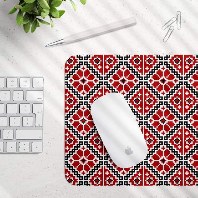 Slavic Ethnic Embroidery, Balkan Traditional Mouse Pad (Creator Uploaded)