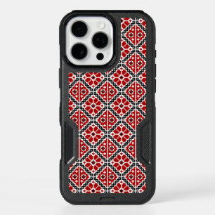 Slavic Ethnic Embroidery, Balkan Traditional iPhone 16 Pro Max Case