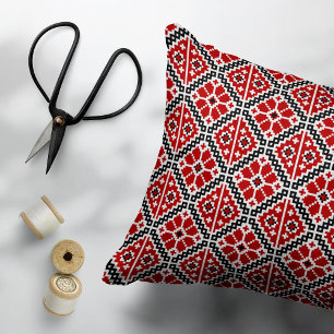 Slavic Ethnic Embroidery, Balkan Traditional Pet Bed
