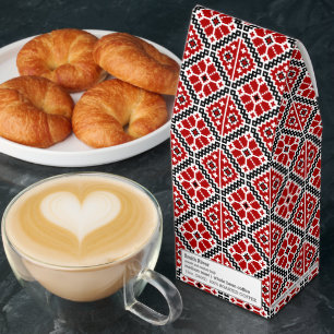 Slavic Ethnic Embroidery, Balkan Traditional Roasted Coffee