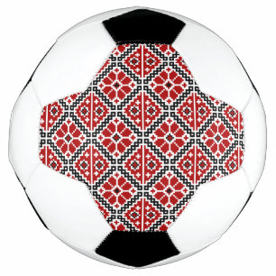 Slavic Ethnic Embroidery, Balkan Traditional Soccer Ball