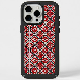 Slavic Ethnic Embroidery, Balkan Traditional iPhone 15 Pro Max Case