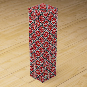 Slavic Ethnic Embroidery, Balkan Traditional Wine Box