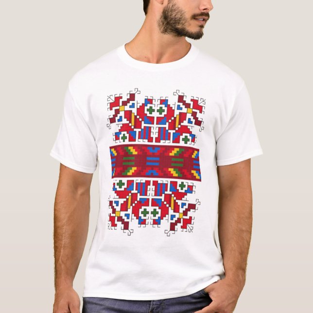 SLAVIC FOLK MOTIF SAMOKOV, BULGARIA T-Shirt (Front)