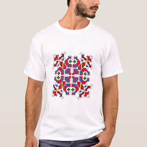 SLAVIC FOLK MOTIF  T_Shirt