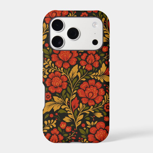 Slavic national decorative floral pattern Case-Mate iPhone case (Back)