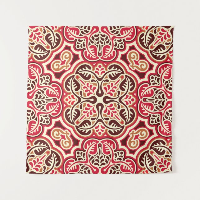 Slavic Ornament Vintage Seamless Pattern Tapestry (Front)