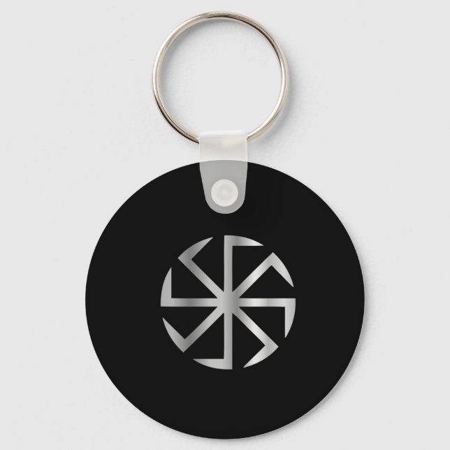 Slavik religion- The Kolovrat symbol Keychain (Front)