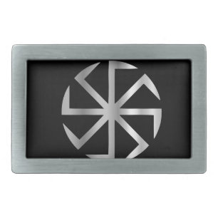 Slavik religion- The Kolovrat symbol Rectangular Belt Buckle