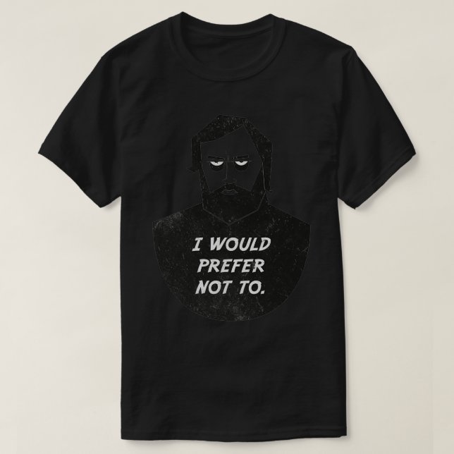 Slavoj Zizek I would prefer not to 2 T-Shirt (Design Front)