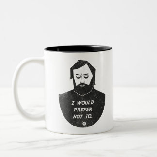 Slavoj Zizek - I would prefer not to Two-Tone Coffee Mug