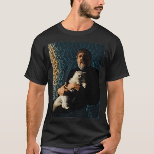 Slavoj Zizek with Cat stylized T_Shirt
