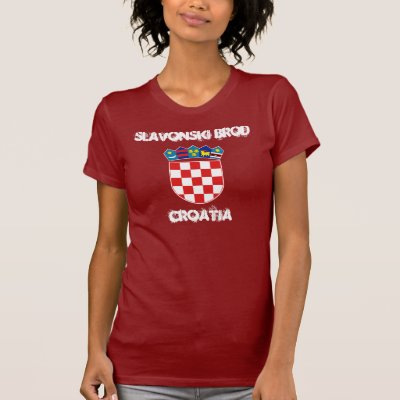 Slavonski Brod Croatia With Coat Of Arms T Shirt