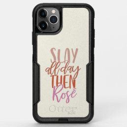 Slay All Day Then Ros&#233; | Funny Mom Life Wine Lover OtterBox Commuter iPhone 11 Pro Max Case