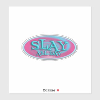 Slay All Day Vintage Throwback Art 