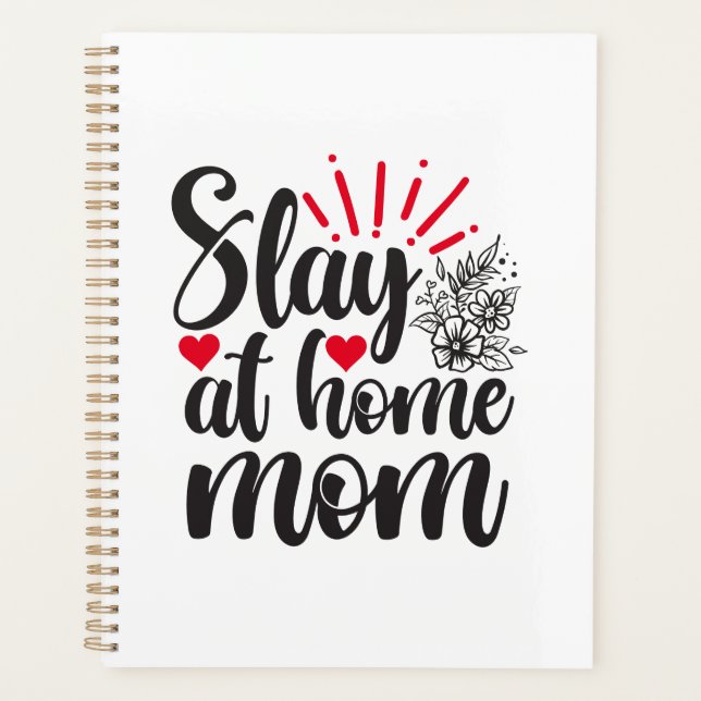 Slay at Home Mom minimalist planner organizer (Front)