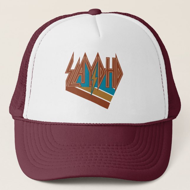 Slay-DHD Rock Band Hat ADHD Trucker Hat (Front)