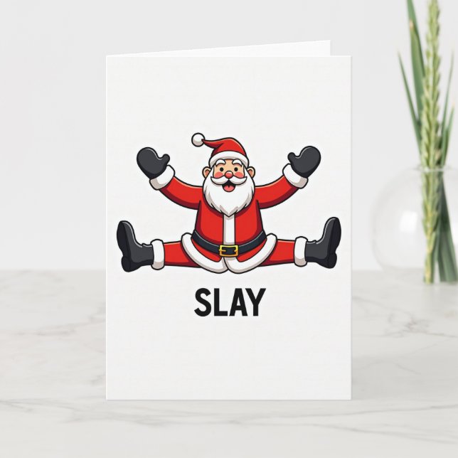 Slay Festive Split Card (Front)