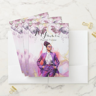 Slay the Day  Pocket Folder