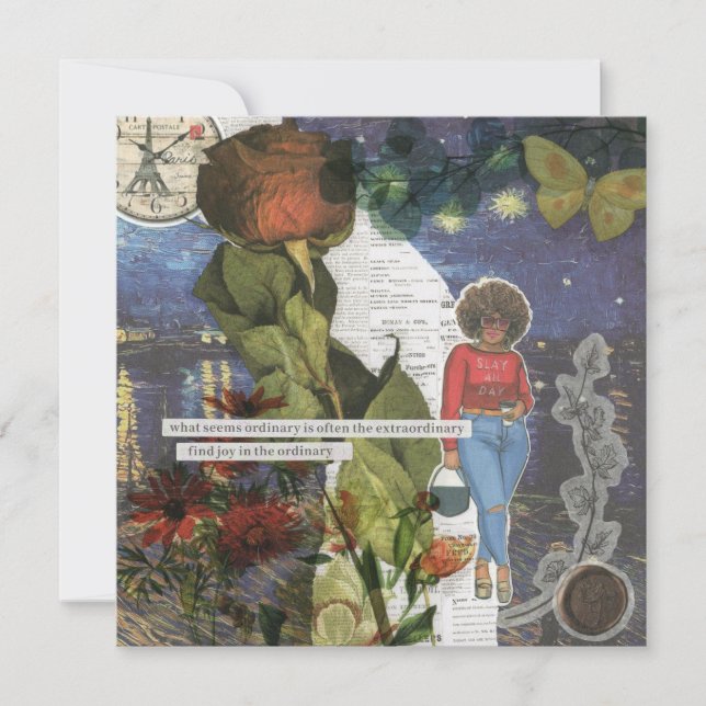 Slay Your Day Flat Greeting Card (Front)