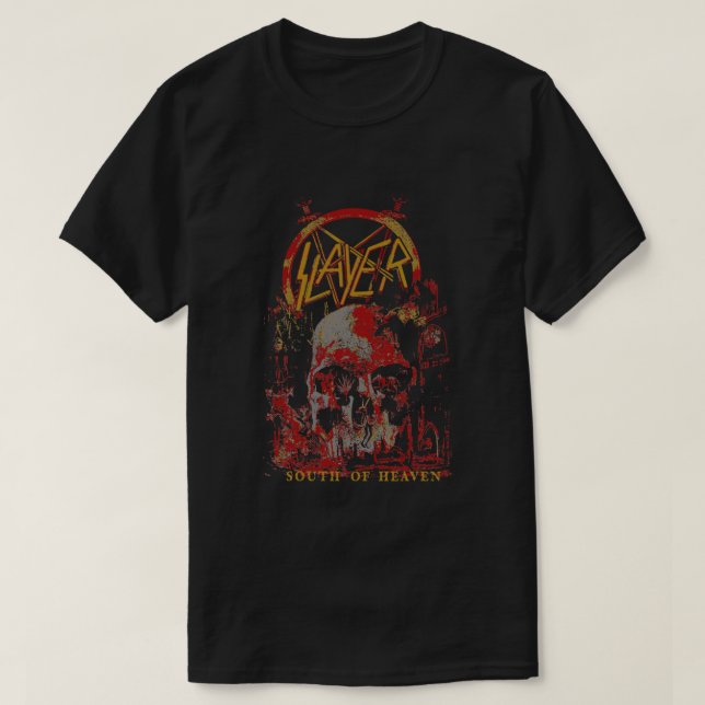 Slayer – South of Heaven Three Color T-Shirt  (Design Front)