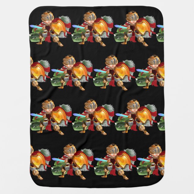 Slaying Dragons Baby Blanket (Front)