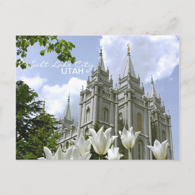 SLC LDS Temple Postcard (Front)