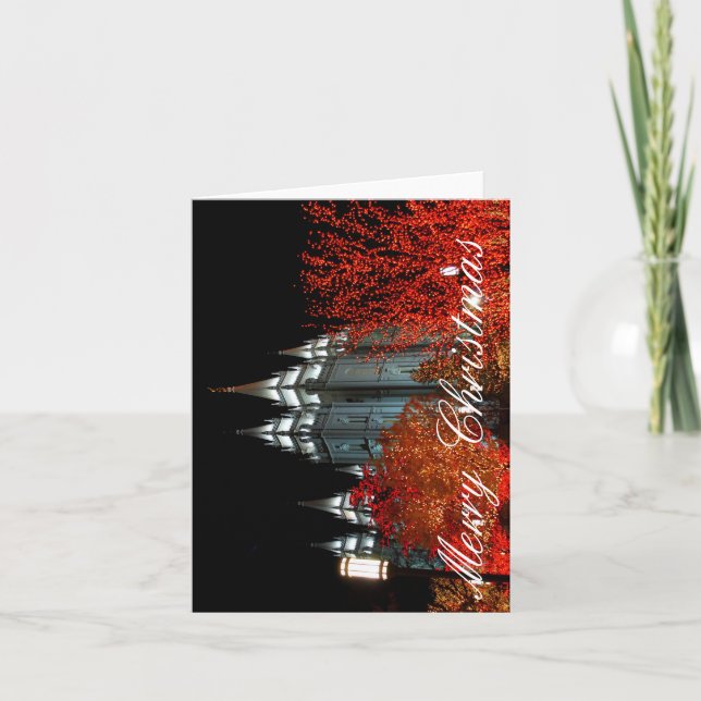 slc temple Christmas card (Front)