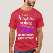 SLE Awareness Lupus Butterfly Rash Cure Purple Rib T-Shirt