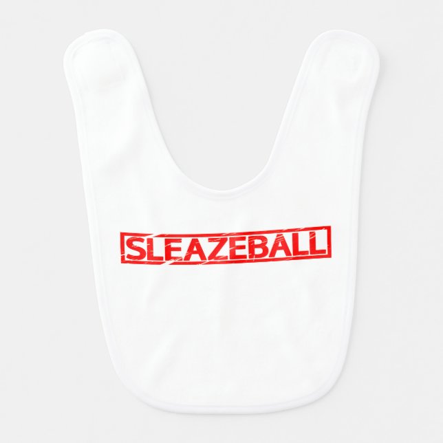 Sleazeball Stamp Bib (Front)