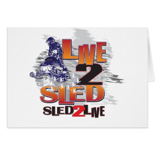 Sled 2 Live Live 2 Sled Cards (Front Horizontal)