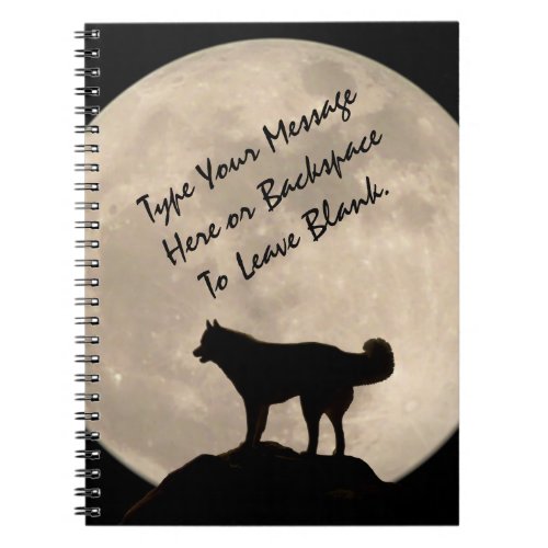 Sled Dog Notebook Personalized Husky Journal Book