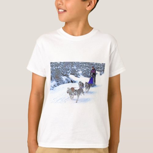 Sled Dog Racing T_Shirt