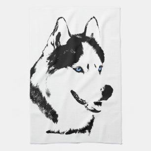 Sled Dog Towel Husky Malamute Tea Towel