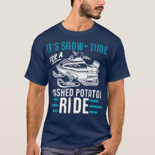 Sled Motor Winter Sports Snowmobile Riding T-Shirt