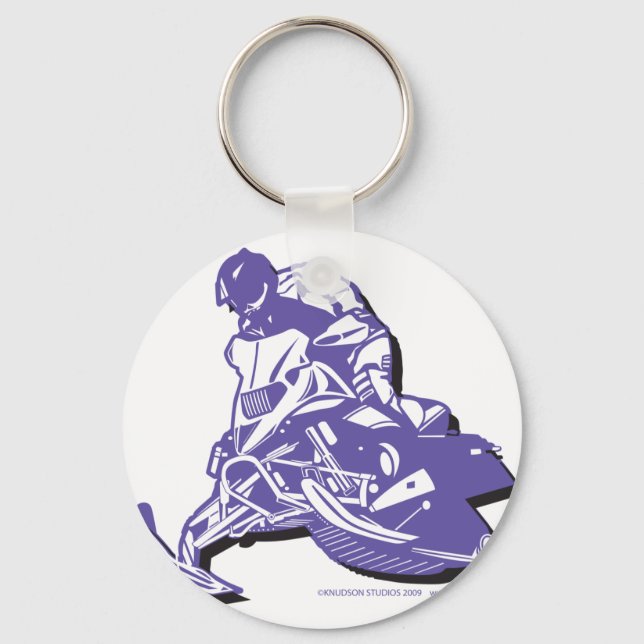 SLEDDER-Purp Keychain (Front)
