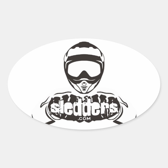 Sledders.com Oval Window Stickers (Front)