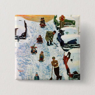 Sledding and Digging Out Button