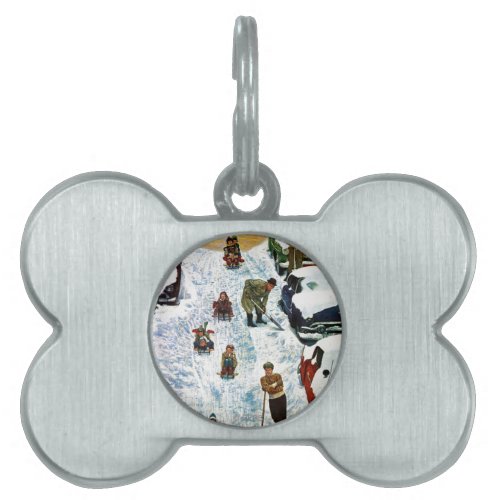 Sledding and Digging Out Pet Tag