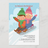 Sledding Party Invitation