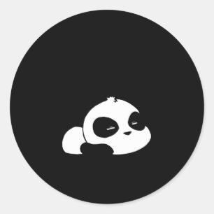 Sleeg Panda Classic Round Sticker