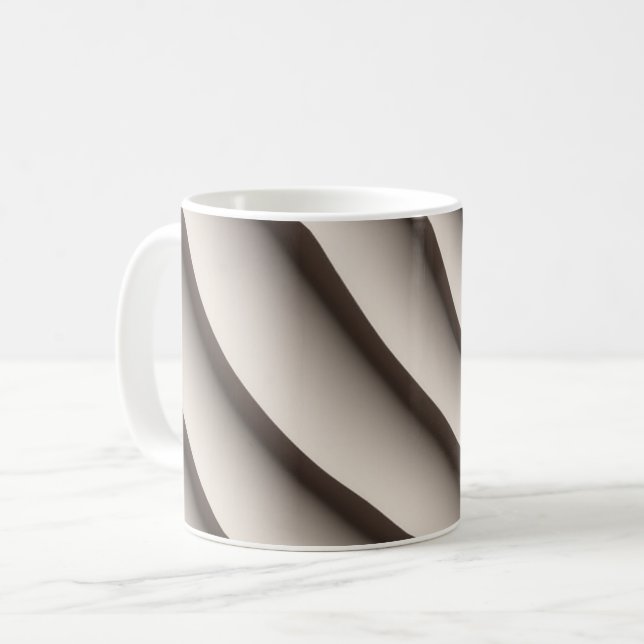 Sleek 3D pattern Design Mug (Front Left)