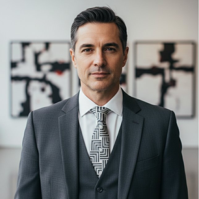 Sleek Abstract Grid Sophistication Neck Tie (Creator Uploaded)