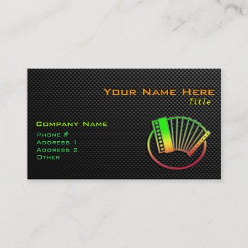 Sleek Accordion Business Card by MusicPlanet at Zazzle